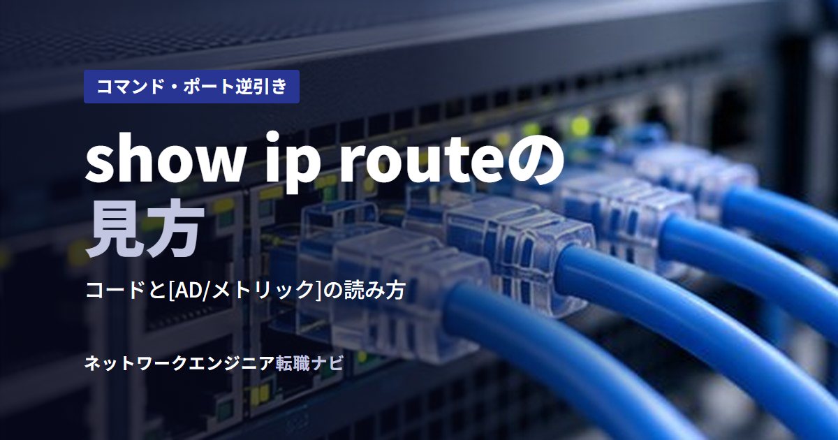 show ip routeの見方
